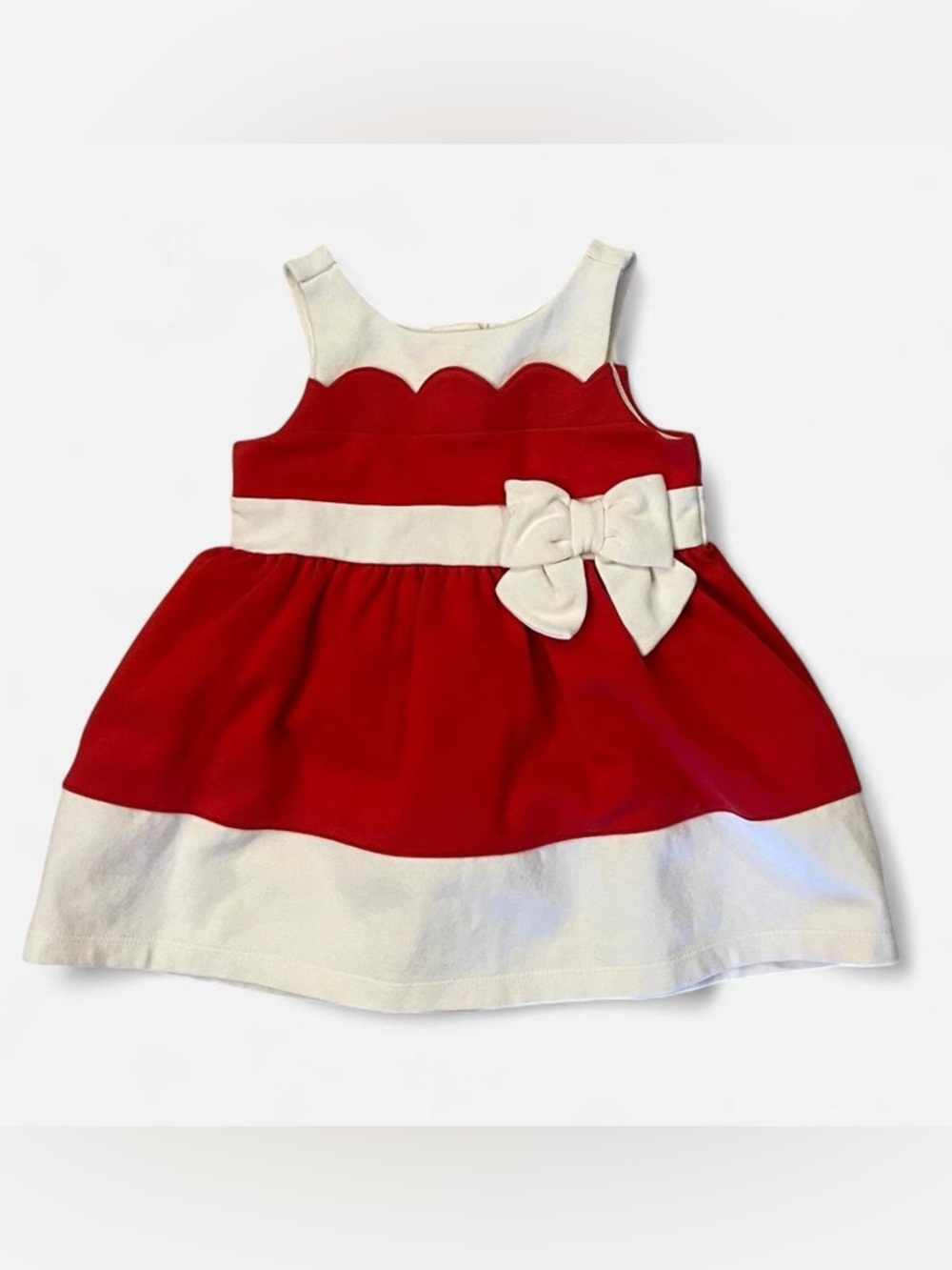 New Janie and Jack Red and White Sleeveless Dress